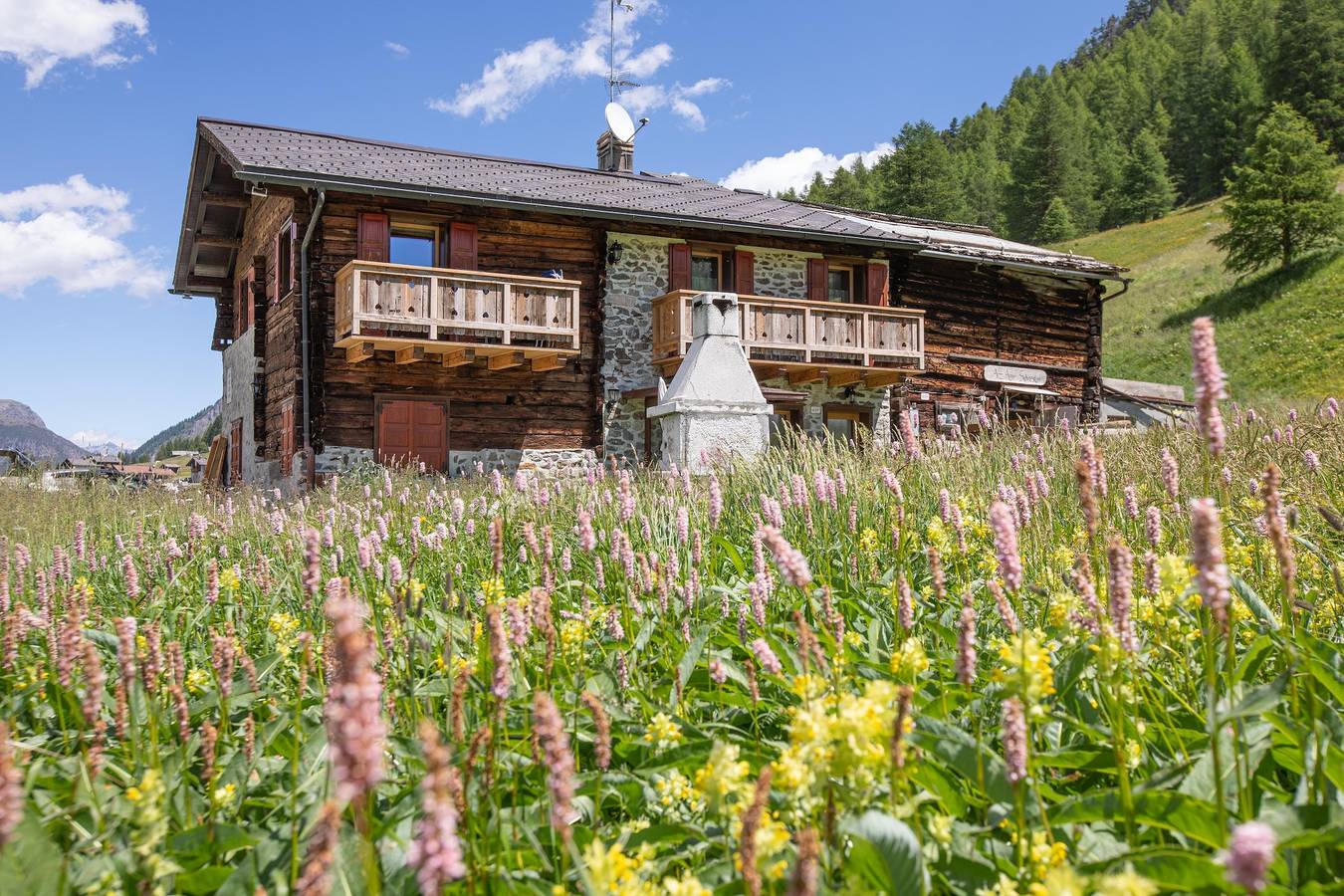 Apartamento entero, "Appartamento Legnameir Bait da Rez" con balcones y Wi-Fi in Livigno, Valtellina