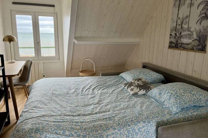 Appartement entier, Studio avec vue mer, centre de Langrune in Langrune-sur-Mer, Région de Caen