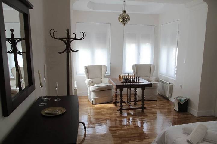 Family Room at Casa El Villar in Brazatortas, Comarca de la Mancha