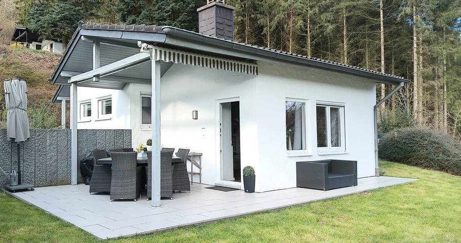 Ferienhaus für 5 Personen, mit Terrasse und Garten sowie Ausblick in Biersdorf am See