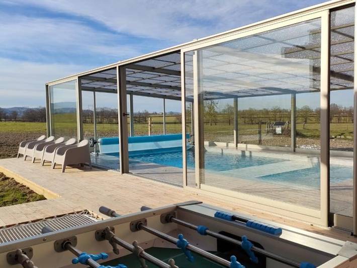 Authentisches Haus mit Spa und Haustiere erlaubt in Saint-Forgeux-Lespinasse, Roanne und Umgebung