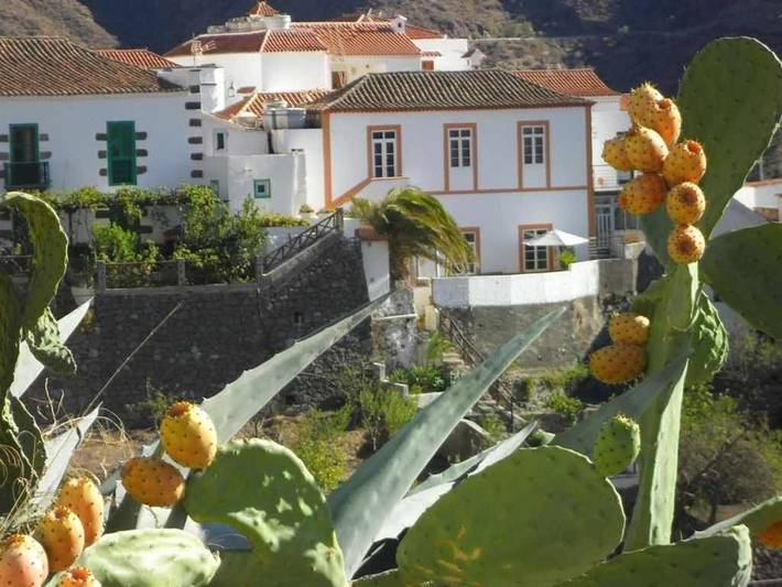 Casa rural para 5 personas, con vistas además de jardín y terraza en Tejeda