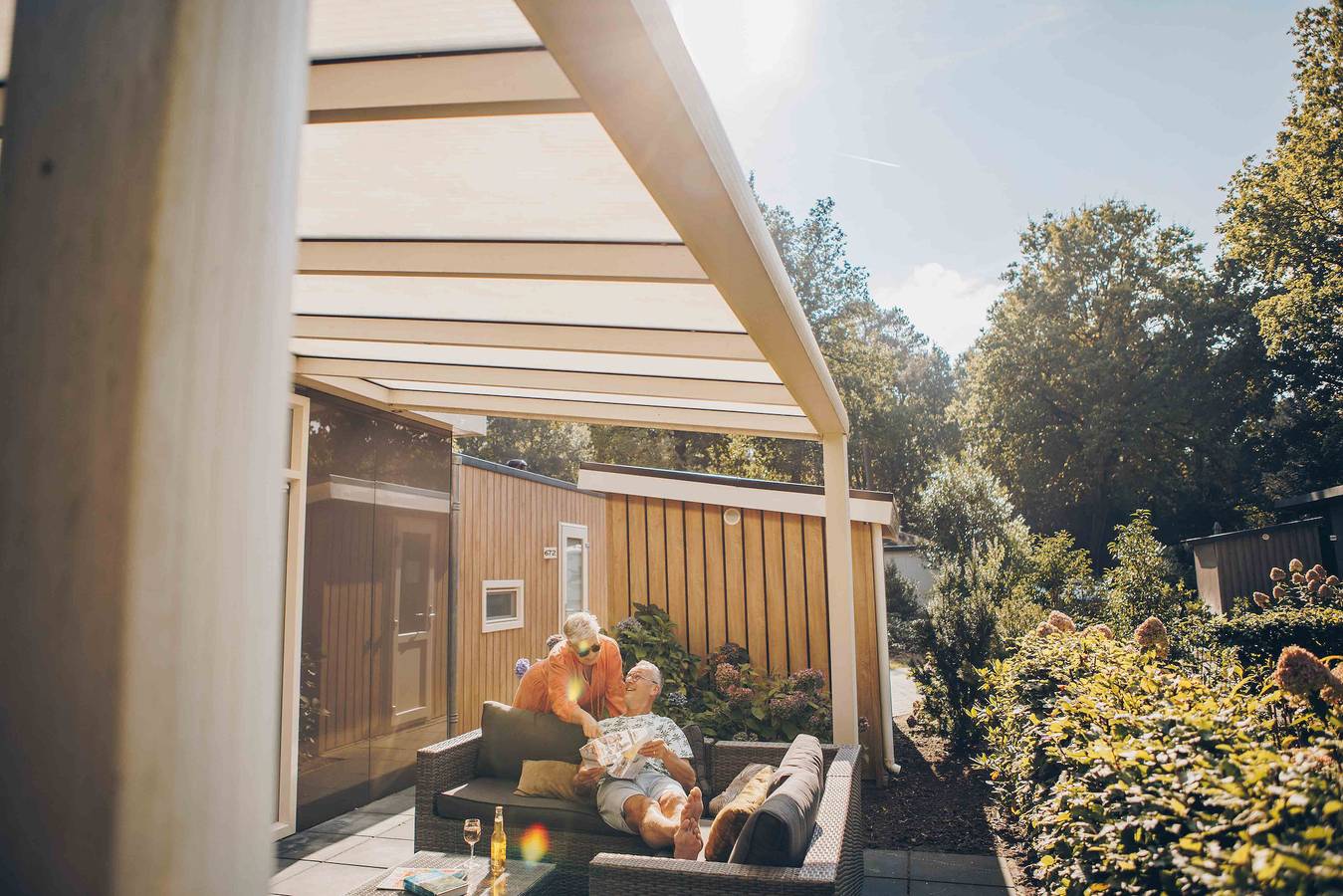 Landgoed Het Grote Zand — Boterbloem Wellness Chalet | 4 personen in Hooghalen, Drenthe