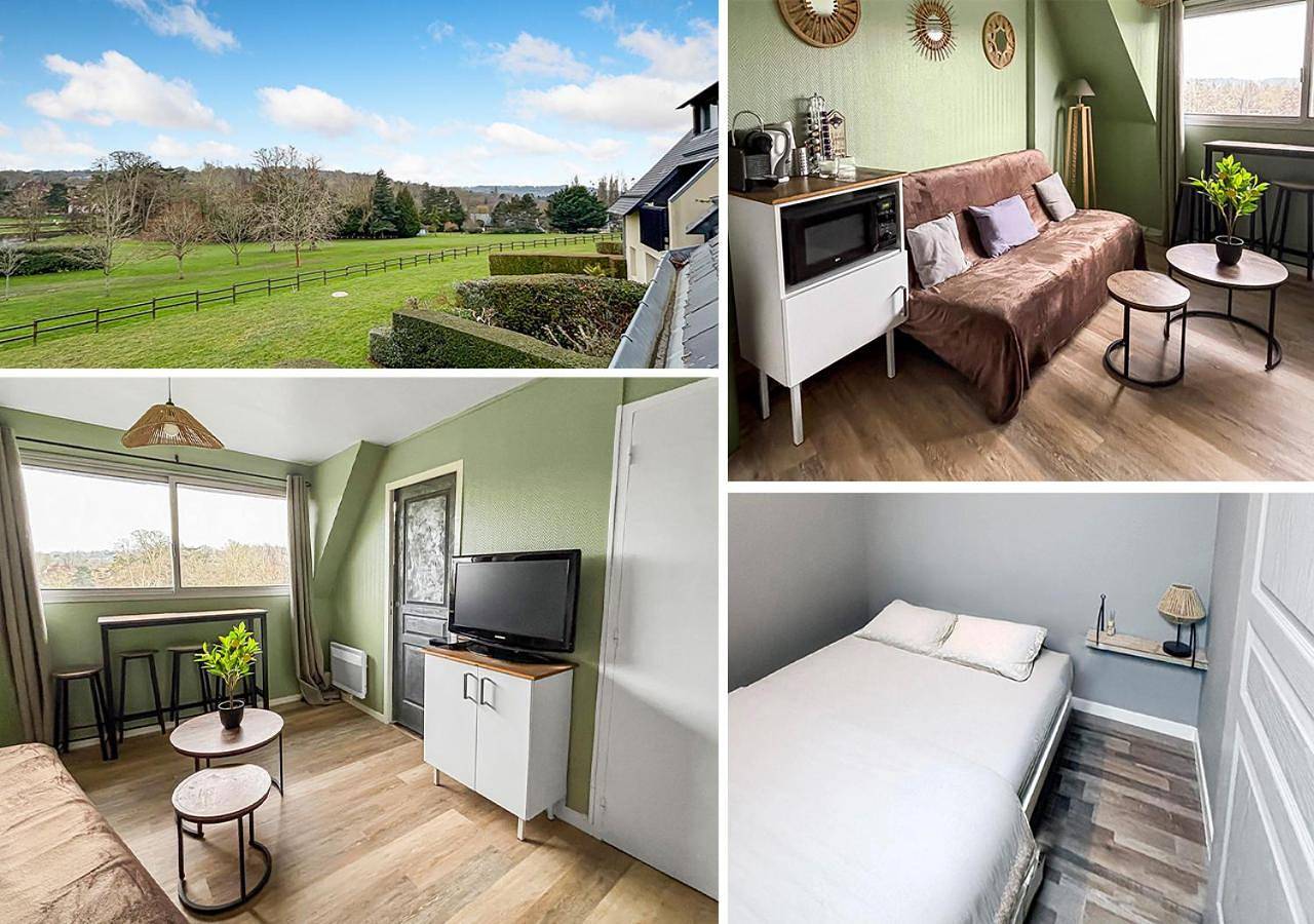 Appartement entier, Séjour paisible avec vue imprenable sur le Golf-self check-in in Houlgate, Région de Lisieux