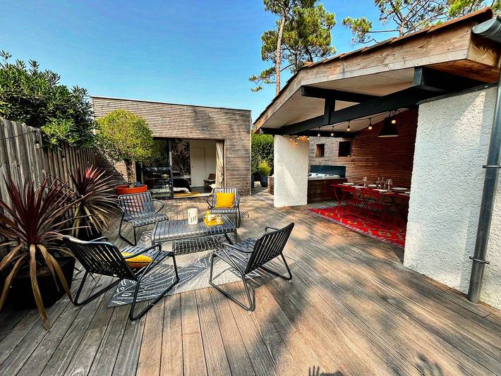 Villa pour 8 personnes, avec jacuzzi ainsi que jardin et terrasse dans Lacanau Ocean - 2
