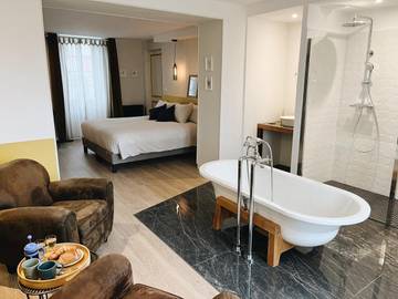 Maison d’hôte pour 2 personnes, avec terrasse ainsi que jardin et jacuzzi, animaux acceptés à Salies-de-Béarn