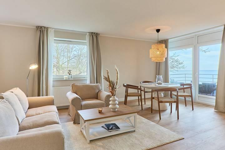 Ferienwohnung mit Meerblick für 2 Personen, mit Balkon