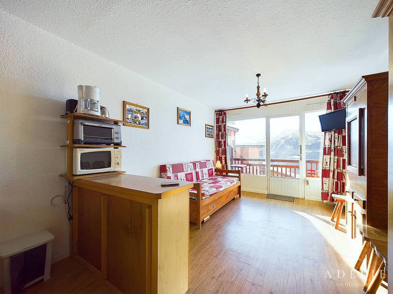 Ganzes Studio, Bergstudio im Zentrum, 4 Pers, Balkon, nahe Pisten in La Rosière, Montvalezan