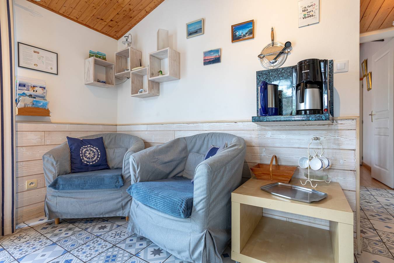 Vakantiehuis 'Gîte Tout Confort 800m Plage' met privé terras en privé tuin, foto 11