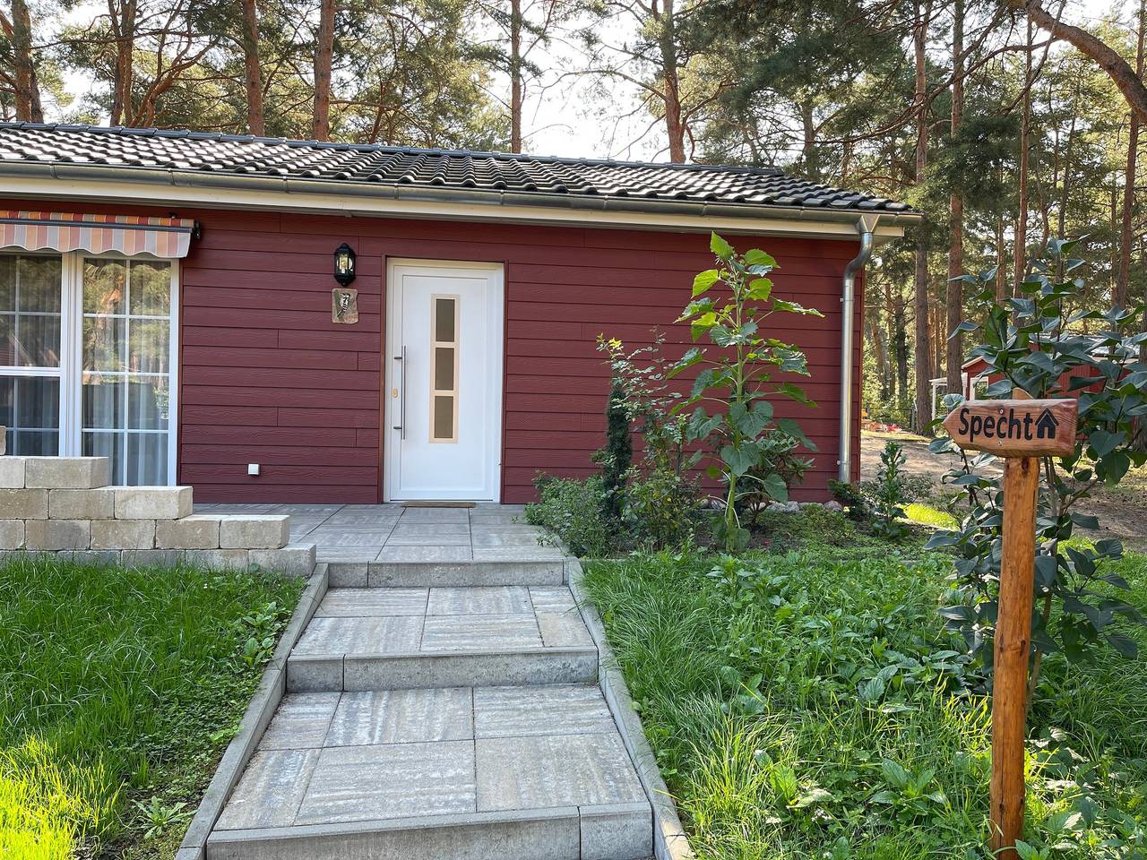 Casa de vacaciones 'Specht' con terraza privada, jardín privado y Wi-Fi in Wünsdorf, Zossen
