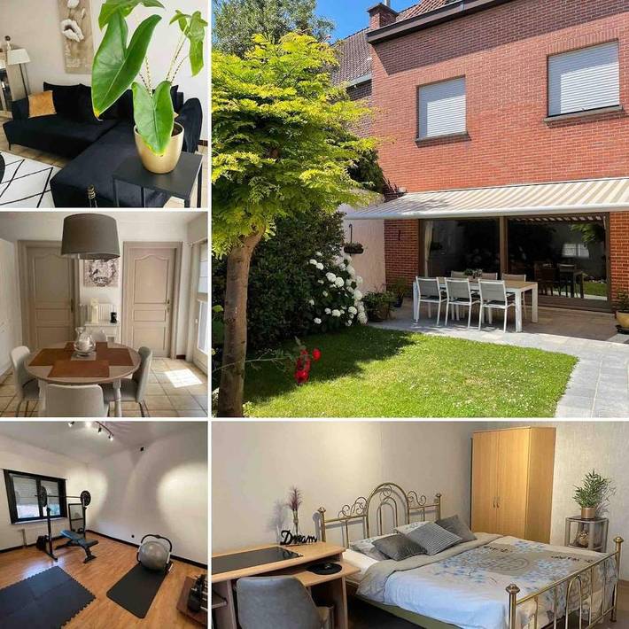 Location de vacances pour 2 personnes, avec jardin et terrasse à Wevelgem