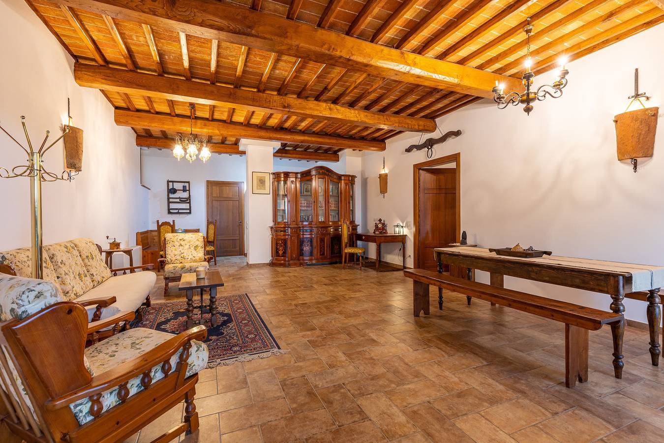 Appartamento "Agriturismo Il Casato Mag-il Giogo" con vista sulle montagne, terrazza e Wi-Fi in Pienza, Val d’Orcia