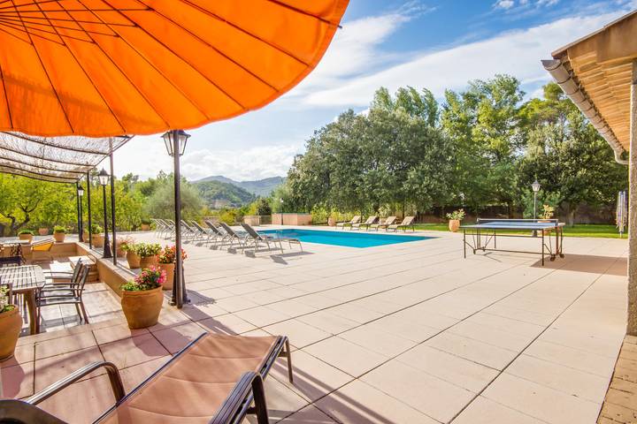 Finca für 12 Personen, mit Terrasse und Garten in Selva - 4