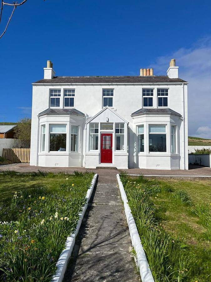 Ferienhaus für 10 Personen, mit Terrasse und Garten sowie Ausblick auf den Shetland Inseln