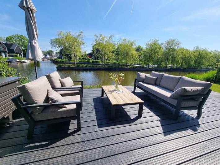 Luxuriöse freistehende 6-Personen-Watervilla direkt am Slotermeer gelegen in Balk, Ijsselmeer