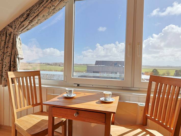 Ferienwohnung für 2 Personen, mit Seeblick und Ausblick in Nordstrand