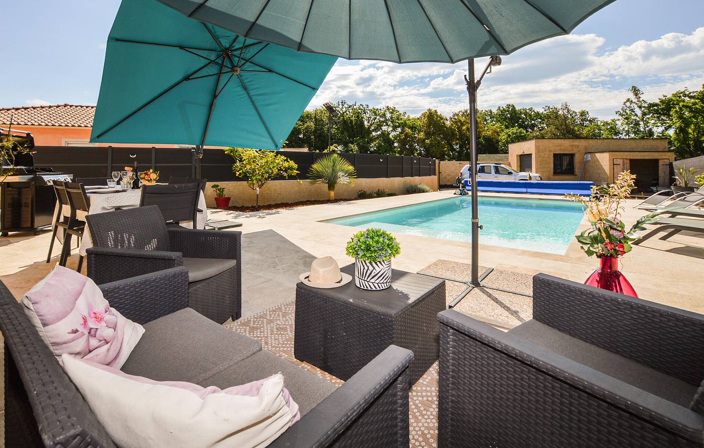 Charmante 100 m² große Wohnung mit Pool, Terrasse und Zugang zum Fluss in Morta, Prunelli-di-Fiumorbo