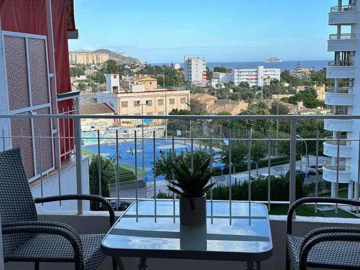 Vakantieappartement voor 5 personen, met balkon en uitzicht op zee in Villajoyosa