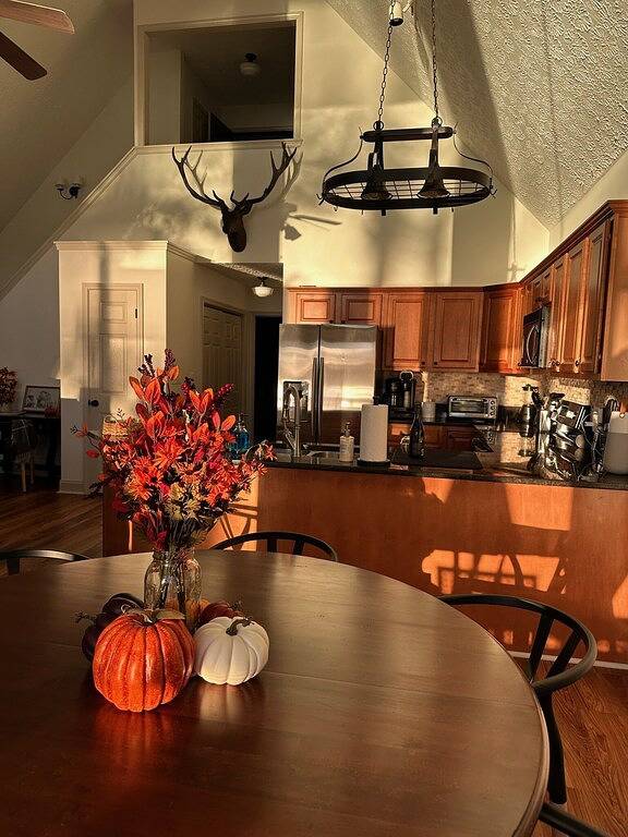 Vacation rental for 12 people, with yard and hot tub, with pets in Lake Sinclair