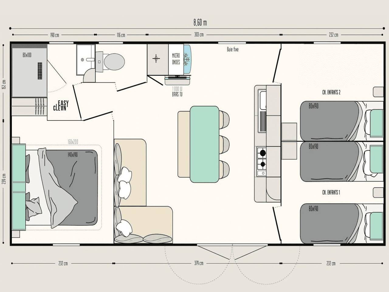 Chalet am Campingplatz mit vielen Einrichtungen in Nordbrabant