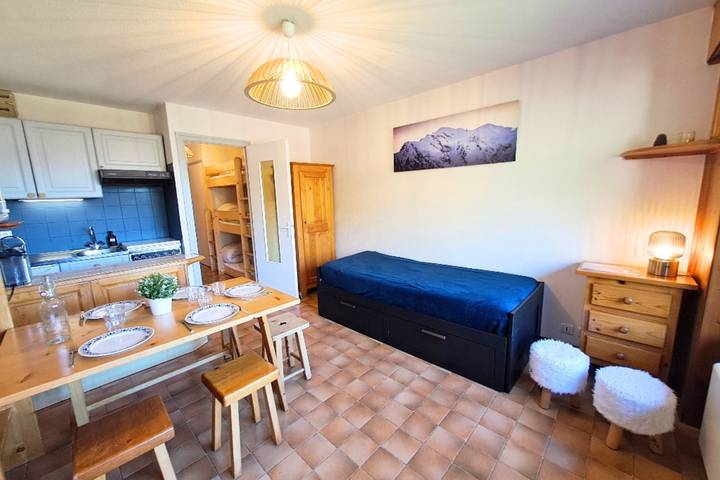 Gîte pour 5 personnes, avec Balcon dans Patinoire Le Grand Bornand