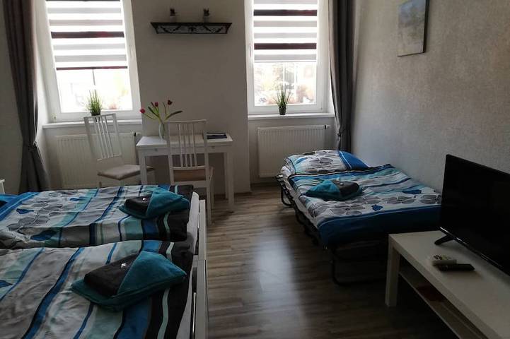 Double room-Private Bathroom-Classic-Street View in Mücheln (Geiseltal), Saale-Unstrut