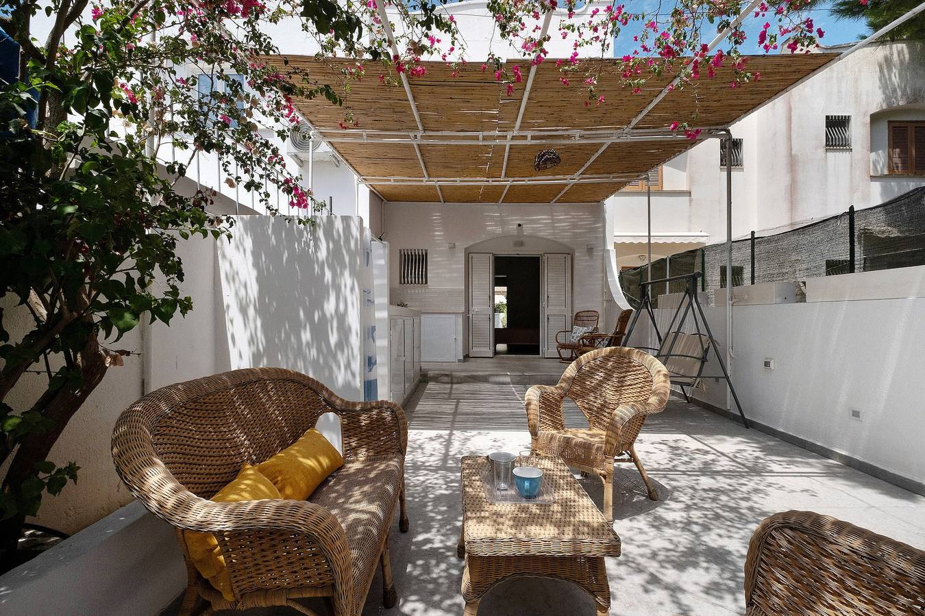 Villa „Bicos“ mit privatem Garten, Balkon und Klimaanlage in Rivabella di Gallipoli, Gallipoli