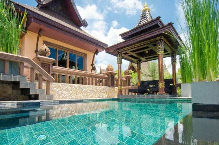 Station pour 2 personnes, avec piscine ainsi que jardin et jacuzzi à Lamai Beach - 4