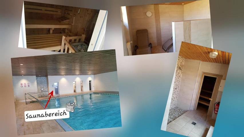 Ferienwohnung für 4 Personen, mit Pool und Sauna sowie Balkon und Ausblick - 1