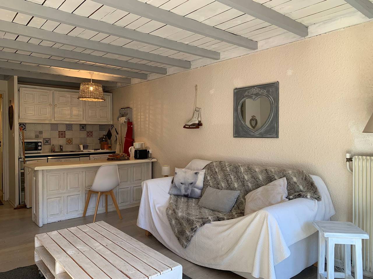 Entire studio, Spacious Studio in Pra-Loup 1600 | 4 pers, balcony, Wifi in Pra-Loup, Uvernet-Fours