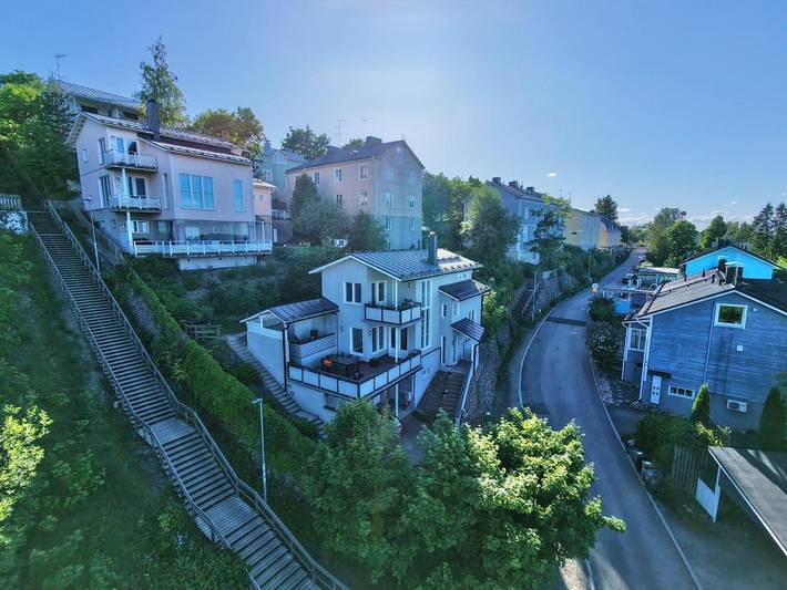 Gîte pour 14 personnes, avec vue et vue sur le lac ainsi que balcon et sauna dans Tampere