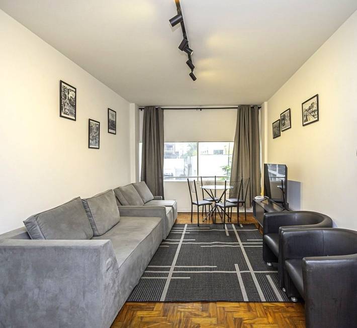 Apartamento de vacaciones para 4 personas, con balcón en São Paulo