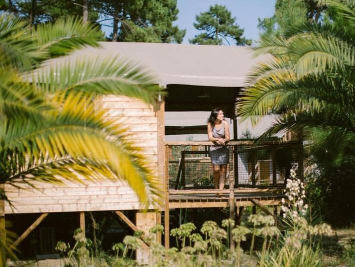 Naturéo Éco Resort - Chalet 4 personnes - Cabane Africa 2 ch 4 pers in Seignosse Océan, Seignosse