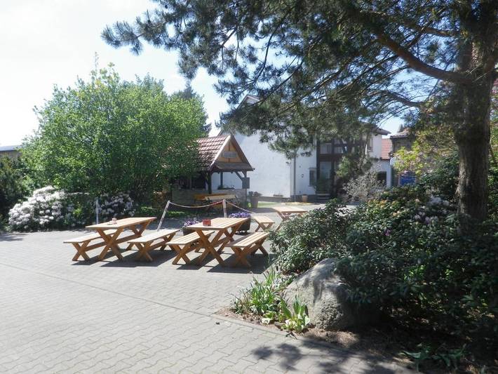 Ferienwohnung für 2 Personen, mit Terrasse und Garten sowie Ausblick