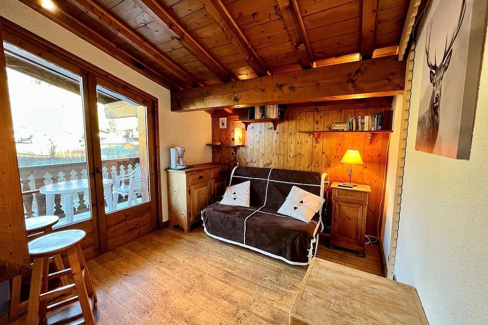 Entire apartment, Cozy studio at the foot of the slopes with parking and pets allowed in Notre-Dame-de-Bellecombe, Albertville region