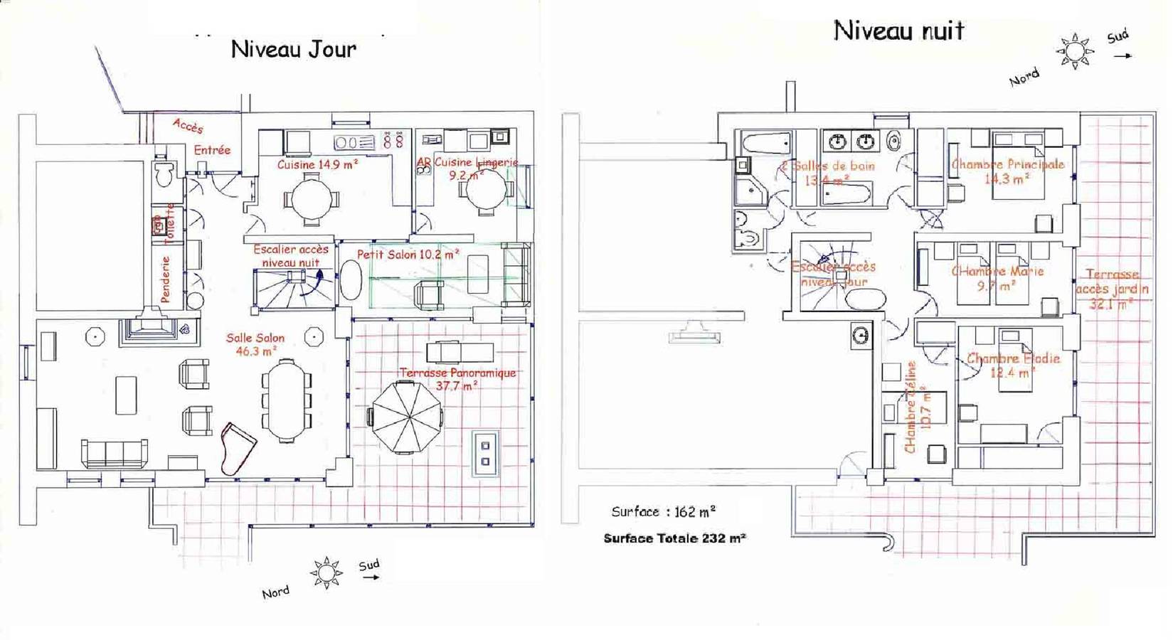 Etretat sight Beach cliffs Golf - 332m2 13pers, 232m2 8pers, 107m2 5pers - 4str in Étretat, Région du Havre