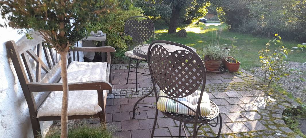 Ganze Ferienwohnung, Whg. Ferienhaus Himmelgucker - Ferienwohnung 80qm, 1 Schlafzimmer, Kamin, Terrasse in Eggstätt, Chiemsee