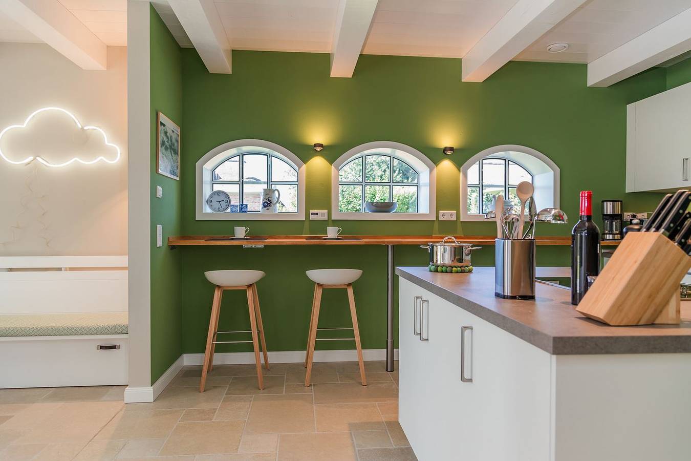 Exklusive Ferienhaushälfte mit Terrasse, Sauna und Gartenblick in Süderende in Süderende, Föhr