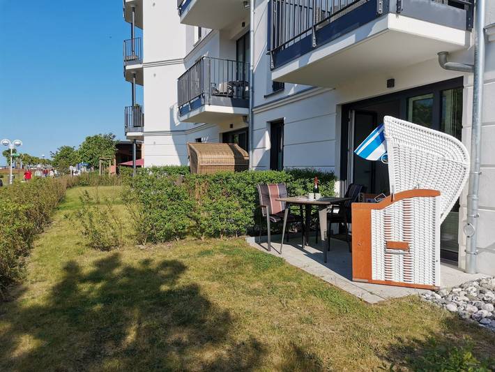 Ferienwohnung für 2 Personen, mit Terrasse und Garten sowie Sauna