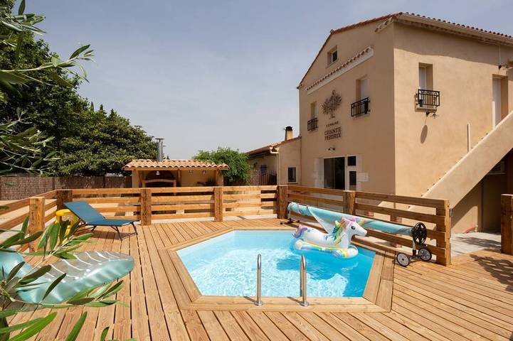 Maison de vacances pour 7 personnes, avec balcon et jardin à Narbonne