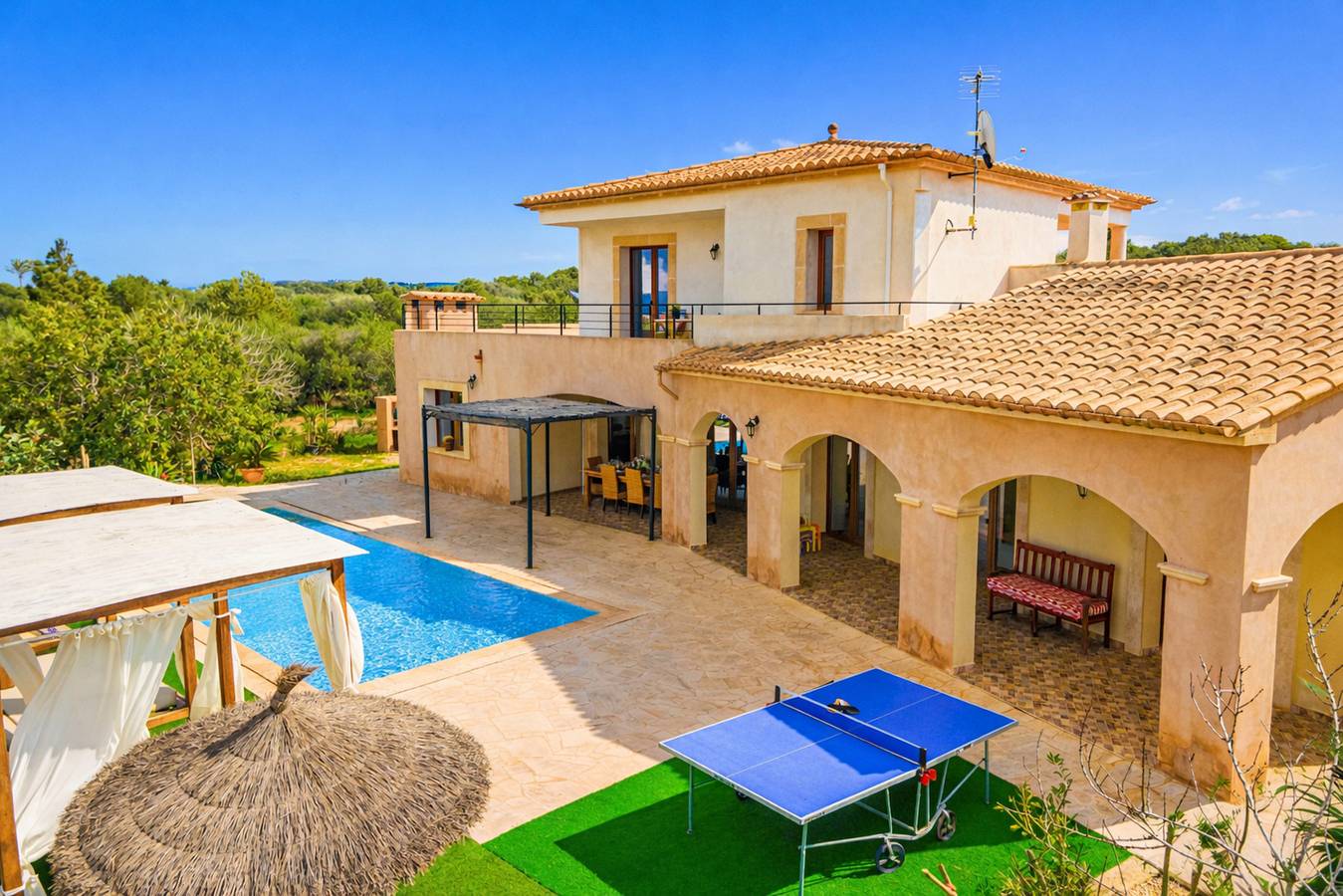 Sa Pedrera Finca für 8 in Feldern mit Schwimmbad in Campos, Mallorca Süden