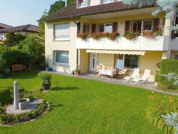 Ferienwohnung für 4 Personen, mit Garten am Bodensee