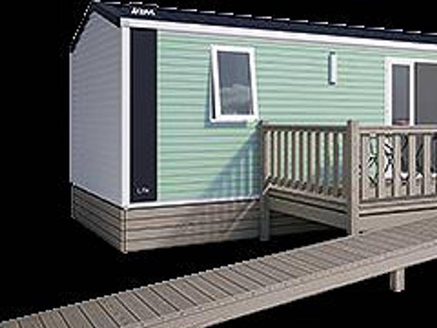 Camping Sunêlia la Baie de Saint Pol - Mobilhome 4 personas - Prestige - 2 habitaciones - 32m² - Pmr in Saint-Pol-de-Léon, Ceinture Dorée