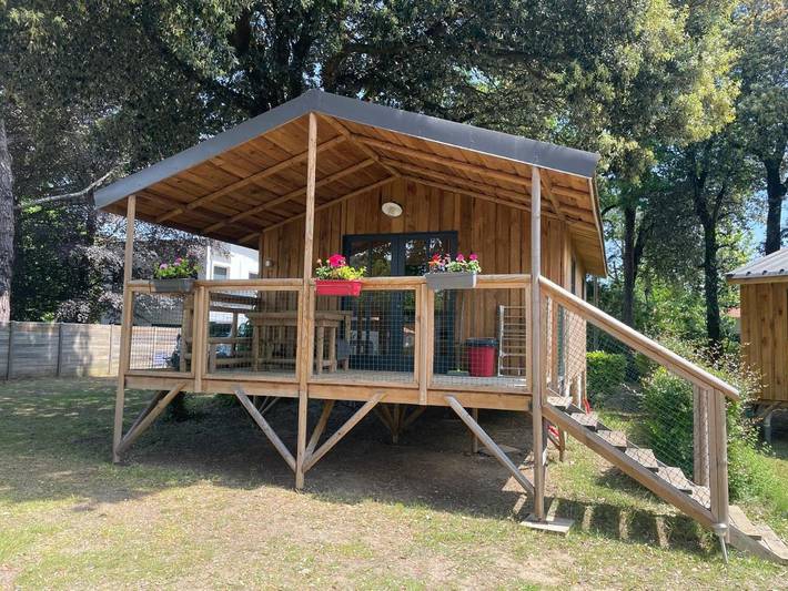 Camping pour 2 personnes, avec vue et jardin