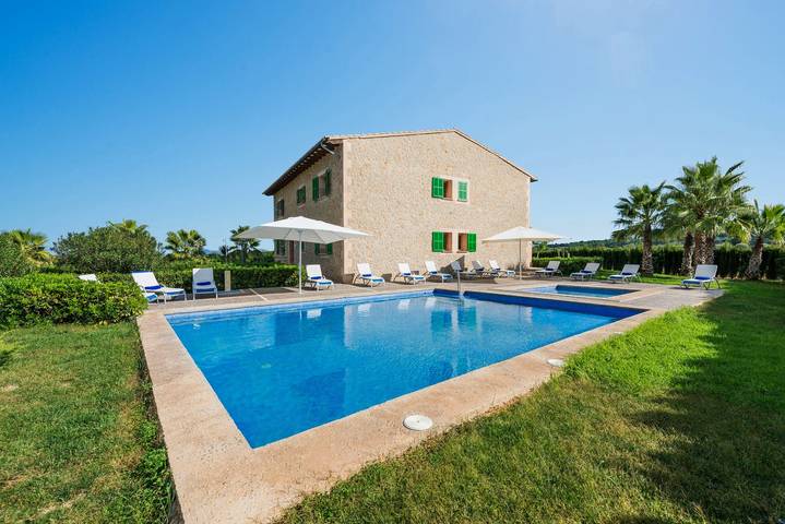 Finca für 12 Personen, mit Kinderpool und Garten, kinderfreundlich in Petra (Mallorca) - 4