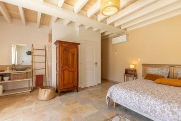 Chambre d’hôte pour 2 personnes, avec jardin et piscine à Seur