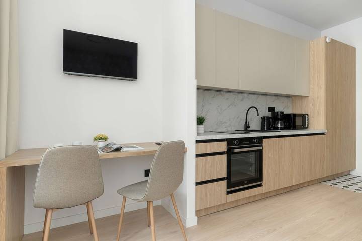 Ganze Ferienwohnung, Comfortable Studio in the Heart of Katowice | Remote Work Space in Kattowitz, Schlesien