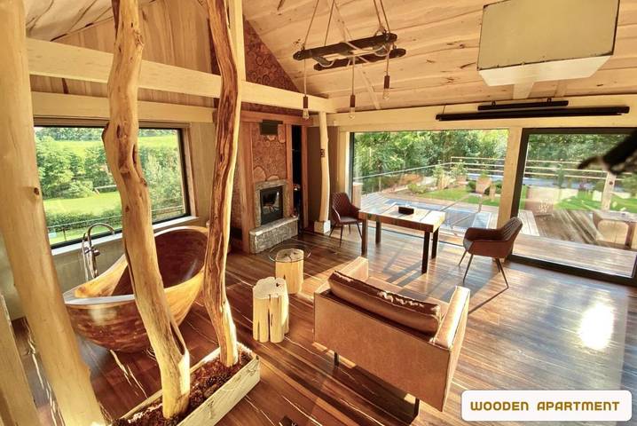 Ferienhaus für 2 Personen, mit Sauna und Whirlpool sowie Garten - 1