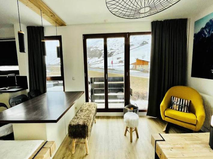 Location de vacances pour 5 personnes, avec balcon à Tignes