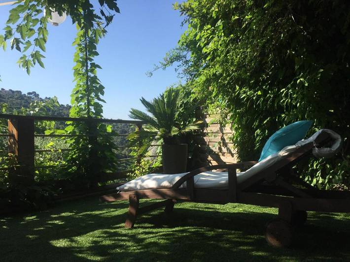 Maison de vacances pour 5 personnes, avec vue ainsi que jardin et piscine